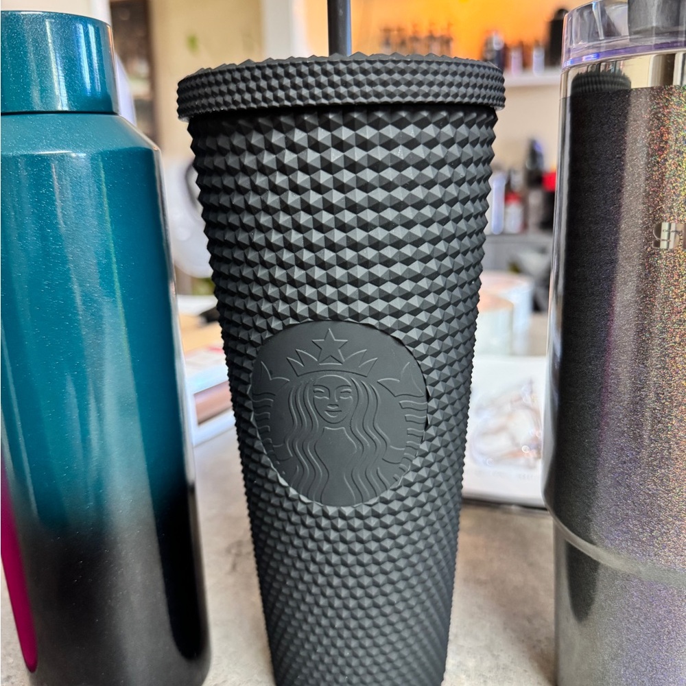 Starbucks Matte Black Textured Tumbler